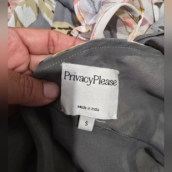 Privacy Please Fillmore Wrapping Dress In Asphalt Size Small - Picture 4 of 8